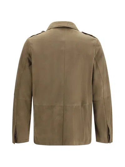 D'amico Flap-pocket Jacket In Brown