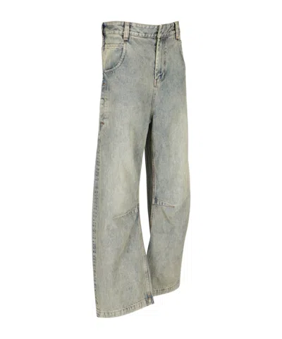 Entire Studios Gem Surface Wave Jeans In Green
