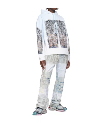 Who Decides War Winged Distressed Jeans In Blue