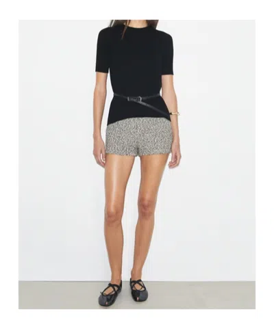 Tory Burch Ribbed Tie-back Pullover In Black