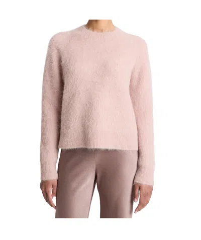Vince Brushed Alpaca-blend Crew Neck Sweater In Beet Root In Pink
