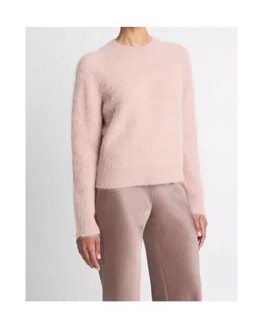 Vince Brushed Alpaca-blend Crew Neck Sweater In Beet Root In Pink