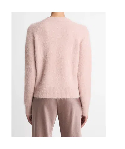 Vince Brushed Alpaca-blend Crew Neck Sweater In Beet Root In Pink