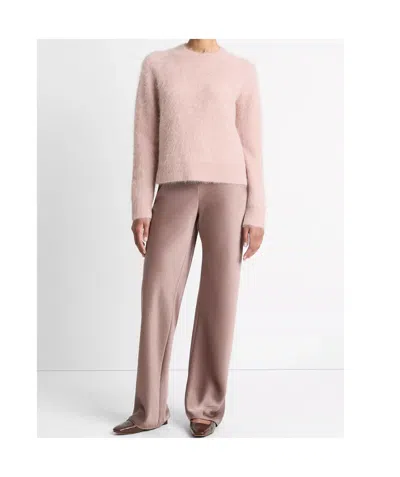 Vince Brushed Alpaca-blend Crew Neck Sweater In Beet Root In Pink