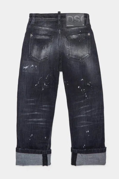 Dsquared2 Kids Cool Guy Distressed Jeans In Black