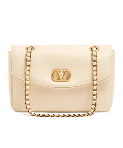 Valentino Garavani  Garavani Djuna Medium Chain Bag In Nappa Leather Woman Butter Uni In Yellow