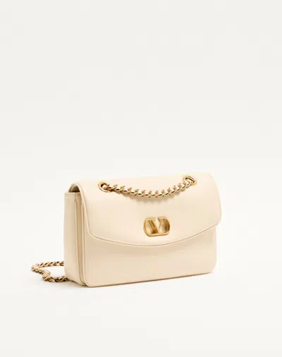 Valentino Garavani  Garavani Djuna Medium Chain Bag In Nappa Leather Woman Butter Uni In Yellow