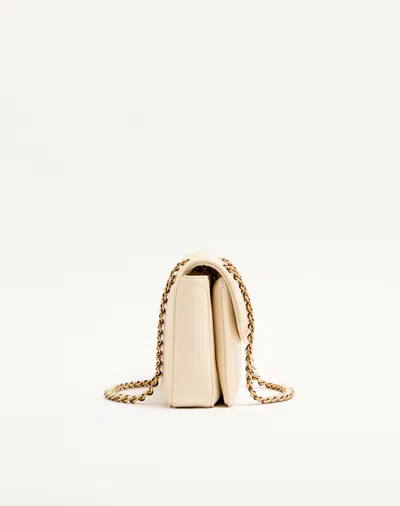 Valentino Garavani  Garavani Djuna Medium Chain Bag In Nappa Leather Woman Butter Uni In Yellow