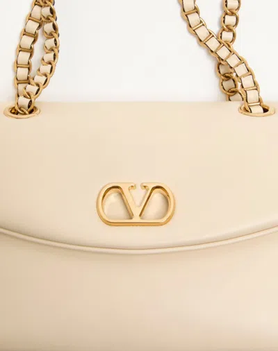 Valentino Garavani  Garavani Djuna Medium Chain Bag In Nappa Leather Woman Butter Uni In Yellow