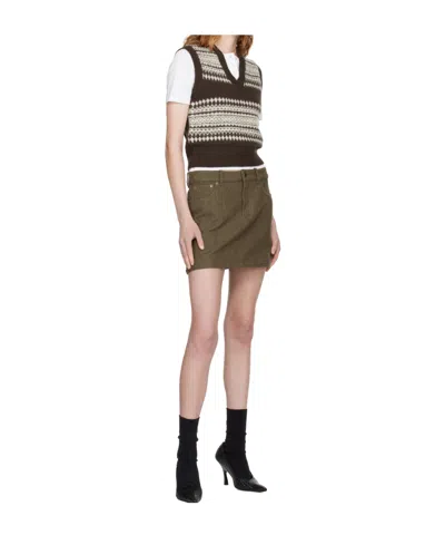 A.p.c. Brown Wool Sweater Vest In Brown