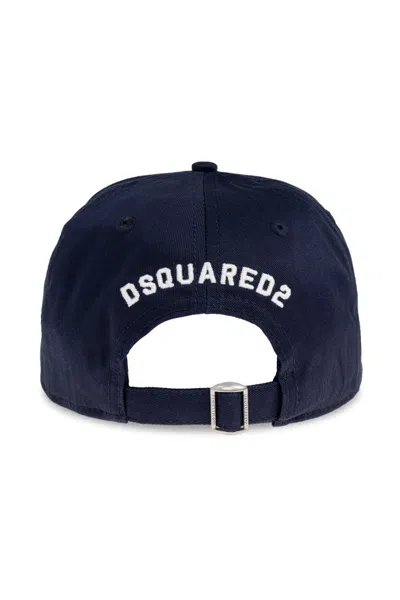 Dsquared2 D2 College Baseball Cap In Black