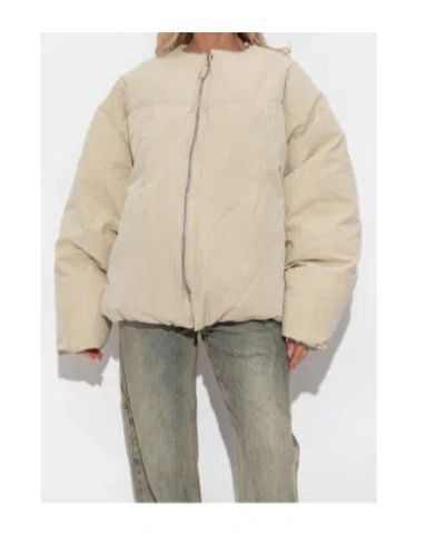 Entire Studios Puffer Zip-front Jacket In Neutral