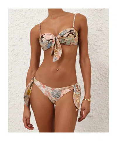 Zimmermann Daylight Tie Bikini Top In Multi