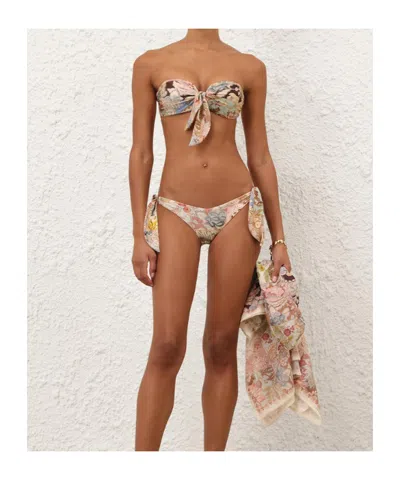 Zimmermann Daylight Tie Bikini Top In Multi