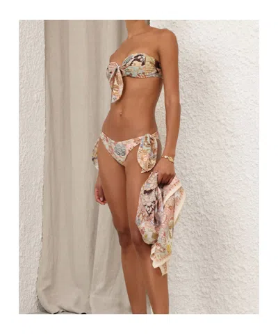 Zimmermann Daylight Tie Bikini Top In Multi