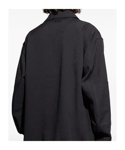 Y-3 Multi-pocket Button-fastening Jacket In Black