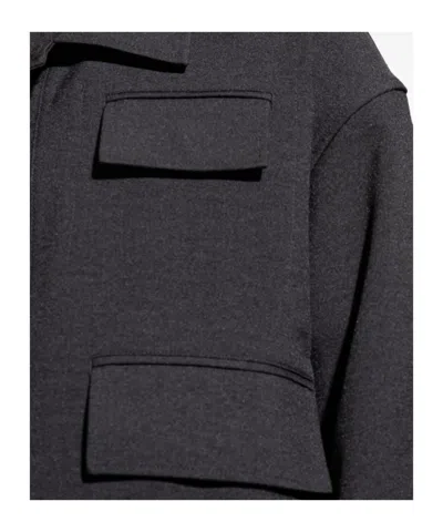 Y-3 Multi-pocket Button-fastening Jacket In Black