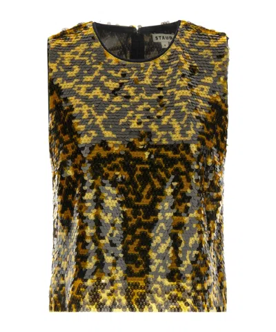 Staud Seraphina Sequin-embellishment Sleeveless Top In Multi