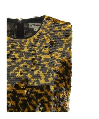 Staud Seraphina Sequin-embellishment Sleeveless Top In Multi
