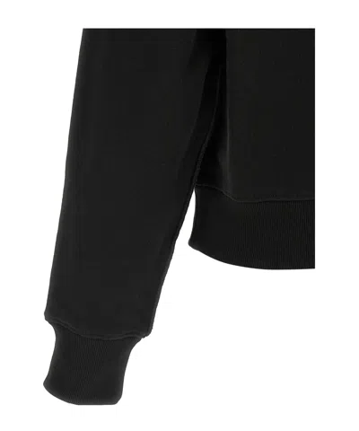 Entire Studios High-neck Buttoned Sweatshirt In Black