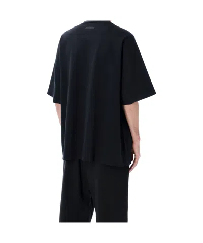 Essentials Black Holiday Ponte 90s T-shirt In Black