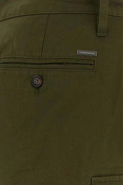 Dsquared2 Buttoned Cargo Shorts In Green