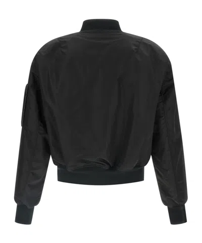 Entire Studios Nylon Bomber Jacket Puffer Jackets Black In Black