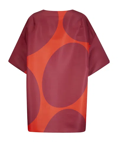 Dries Van Noten Patterned Dress In Red