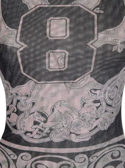 Ottolinger Patterned Dress In Gray