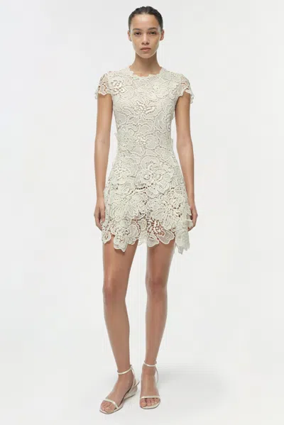 Simkhai Novelle Lace Mini Dress In White