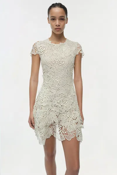 Simkhai Novelle Lace Mini Dress In White