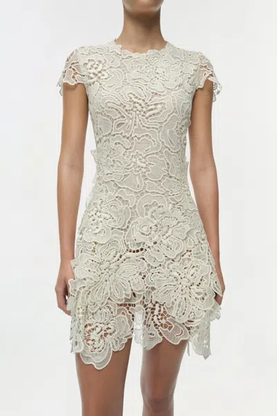 Simkhai Novelle Lace Mini Dress In White