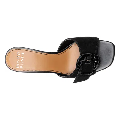 Donald Pliner Women Cherry Black Suede Casual In Black