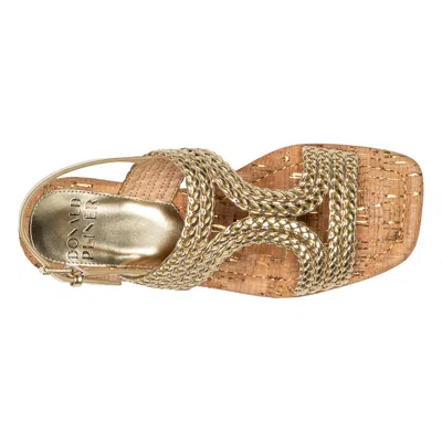 Donald Pliner Women Hectorly Platino Casual In Gold