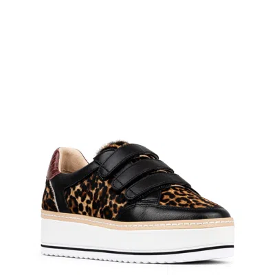Donald Pliner Women Dreamboat Black Multi Leopard Casual In Black