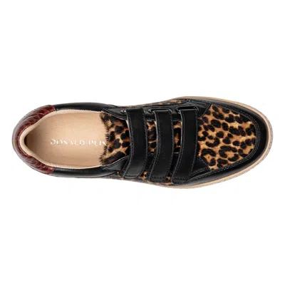 Donald Pliner Women Dreamboat Black Multi Leopard Casual In Black