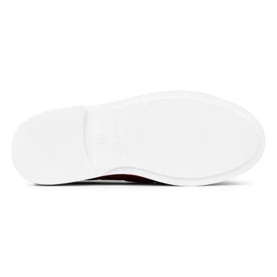 Donald Pliner Harlie02 Suede Lug Bottom Boat Shoe In Red