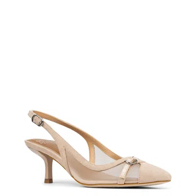 Donald Pliner Slingback Kitten Heel Pump In Sand