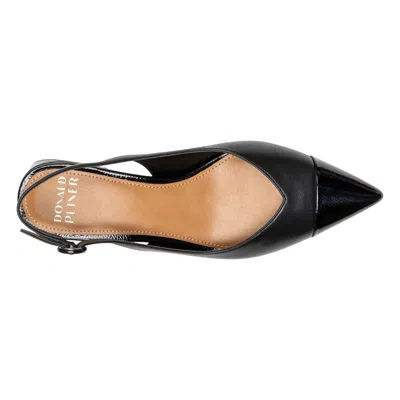 Donald Pliner Payton Leather Slingback Pump In Black