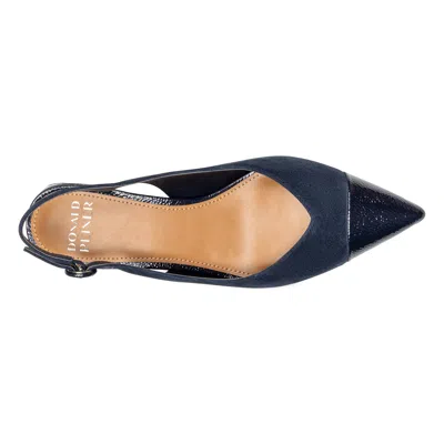 Donald Pliner Payton Leather Slingback Pump In Blue