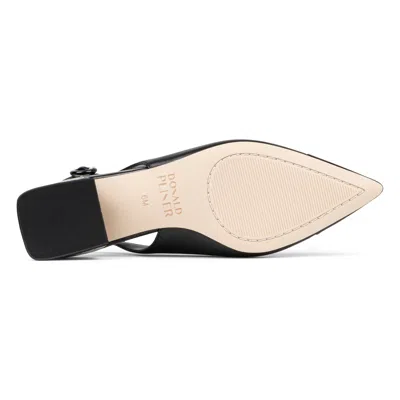 Donald Pliner Payton Leather Slingback Pump In Black