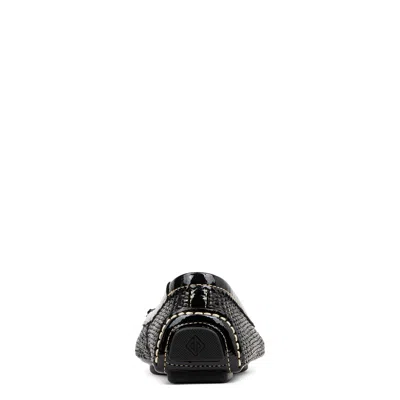 Donald Pliner Rosita Raffia Ballerina In Black