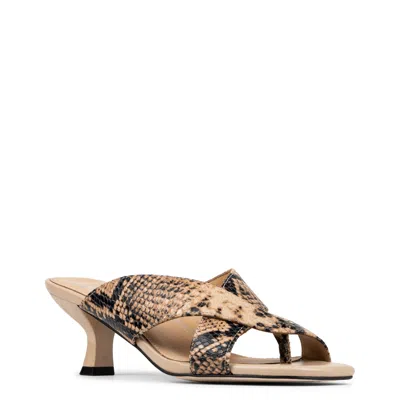 Donald Pliner Mule Kitten Heel Sandal In Animal Print