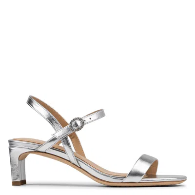 Donald Pliner Block Heel Sandal In Metallic