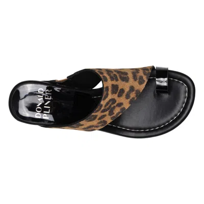 Donald Pliner Women Gyer Leopard Suede Casual In Animal Print