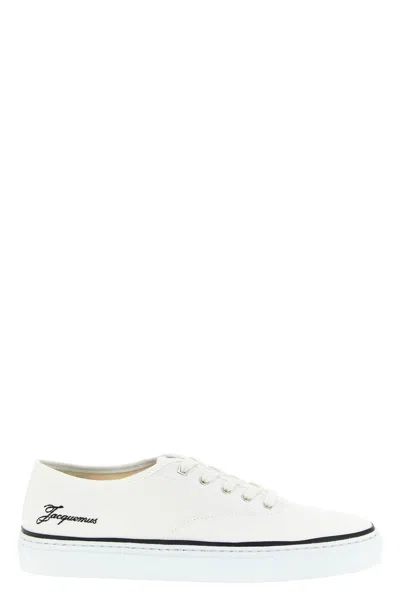 Jacquemus Les Fefe Low Top Sneakers Rubber Sole In White