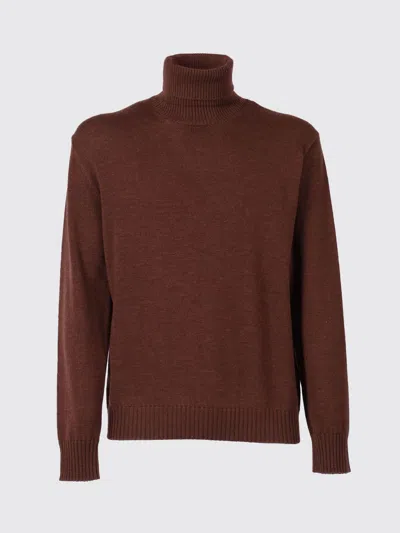 Ballantyne Turtleneck Wool Pullover In Brown