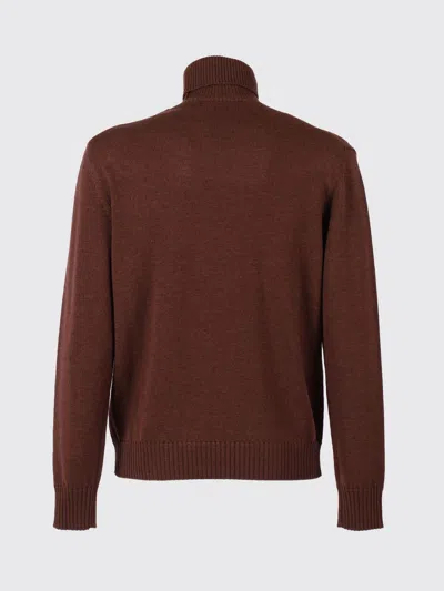 Ballantyne Turtleneck Wool Pullover In Brown
