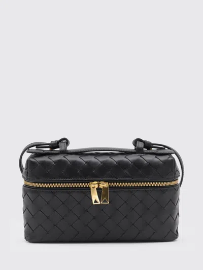 Bottega Veneta Womens Nocturnal-gold Bang Bang Intrecciato Leather Cross-body Bag In Black