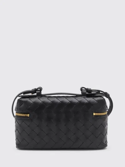 Bottega Veneta Womens Nocturnal-gold Bang Bang Intrecciato Leather Cross-body Bag In Black